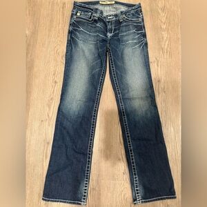 Big Star Blue Flare Wide Leg Jeans